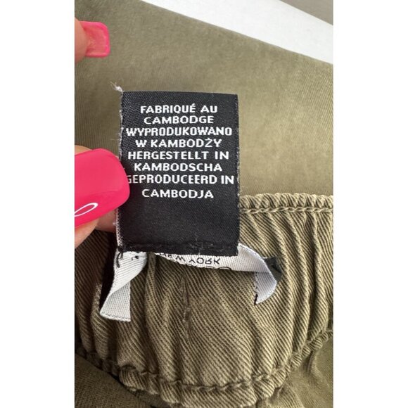 Jones Olive Green Lyocell Jogger Pants 1X Utility Relaxed Preppy Marine Layering - Picture 4 of 10